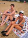 Dave and Deb at Crooked Creek beach