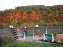 Construction of rest area on River Trail