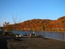 View of River Trail in Ford City - late autumn color
