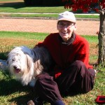 The author and her canine companion on a glorious October day