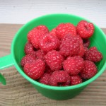 Heritage red raspberries, fall crop