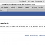Facebook equivalent of blue screen of death?