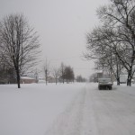 snowy street